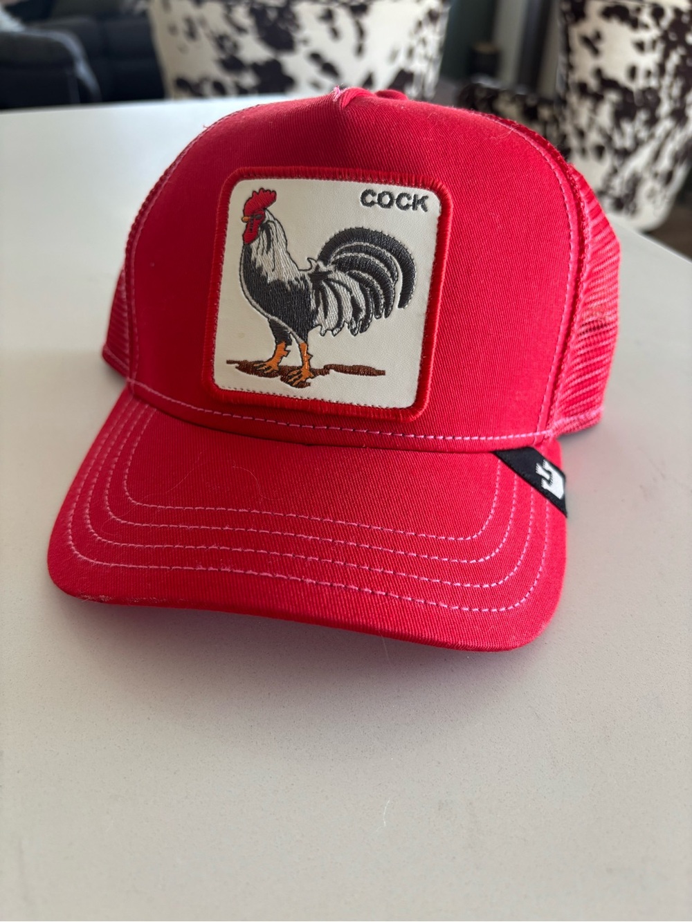 Goorin Bros Red 'The Farm' Trucker Cap